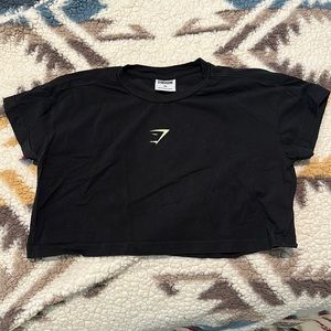 "Training alone" gymshark crop top